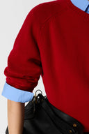 GD - WOOL CREW NECK SWEATER - RED