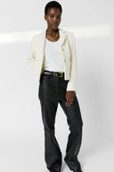 Plain Tweed Suit Jacket - Tahiti