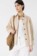 Cotton and linen blend overshirt - TINAJA