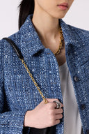 GD Tweed jacket with lurex - TAHLIA - Indigo