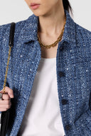 GD Tweed jacket with lurex - TAHLIA - Indigo