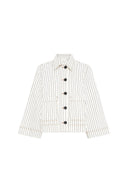 GD Striped denim jacket - TAMEA - Ecru