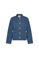 Straight Jacket In Raw Denim - Taina