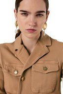 GD Floral denim safari jacket - TENA - Nude