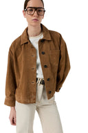 GD Suede overshirt - TANAEL - Straw