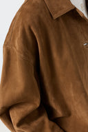 GD Suede overshirt - TANAEL - Straw
