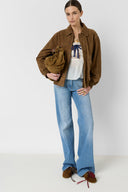Suede leather jacket - TACHA