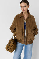 Suede leather jacket - TACHA