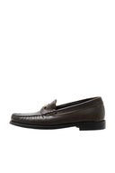 Leather loafers with a vintage flair - AUGUSTINE - Brown