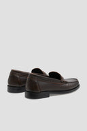 Leather loafers with a vintage flair - AUGUSTINE - Brown