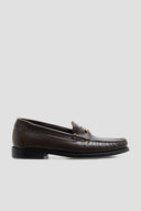 Leather loafers with a vintage flair - AUGUSTINE - Brown