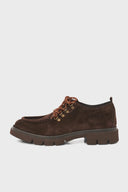Derby with notched sole - SIERRA - Brown
