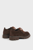 Derby with notched sole - SIERRA - Brown