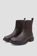 Vintage boots with notched sole - NOAH - Brown