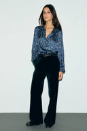 Lolita Viscose Shirt - Navy
