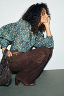 Loni Blouse - Dark Green