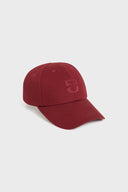 Embroidered monogram cap - DELINDA - Red
