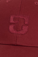 Embroidered monogram cap - DELINDA - Red