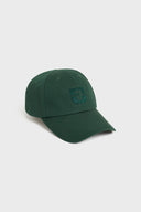 Embroidered monogram cap - DELINDA - Green
