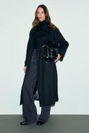 Wool blend trench coat - VERA - Charcoal