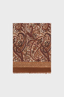 Sheila Wool-Silk Scarf - Caramel