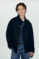 Short duffle coat - AURE - Navy