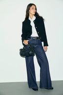 Bianca Cotton-Stretch Trousers - Blue