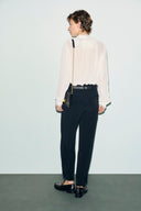 Pleated puffy pants - MILA - Black