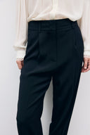 Pleated puffy pants - MILA - Black