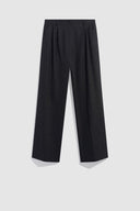 Striped flannel pants - MINI - Charcoal