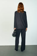 Striped flannel pants - MINI - Charcoal