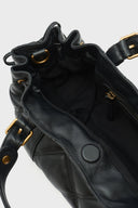 12H Matelasse Bag in Smooth Cowhide Leather - Black