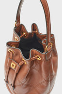 Quilted leather bag - NAOMI - Tan