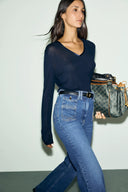 Belen Wool-Lyocell T-Shirt - Navy