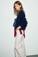 REA NAVY PULLOVER - Navy blue
