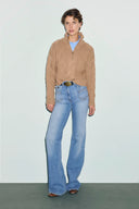 Cable wooltruck neck sweater - ROXY - Beige