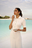 Polo Dress White