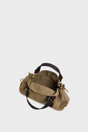 GD Canvas 24H Bag In Cotton Canvas With Gd Initial - Khaki
