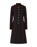 Dolce & Gabbana Black Wool Single Breasted Trench Coat Jacket