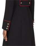Dolce & Gabbana Black Wool Single Breasted Trench Coat Jacket