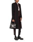 Dolce & Gabbana Black Wool Single Breasted Trench Coat Jacket