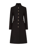 Dolce & Gabbana Black Wool Single Breasted Trench Coat Jacket