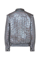 DALOOD METALLIC BOMBER, COLOR SILVER