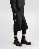 Dolce & Gabbana Black Cotton Stretch Cargo Bermuda Shorts