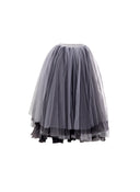 ATELIER HEKAYAT COUTURE BLACK AND WHITE TULLE SKIRT