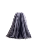 ATELIER HEKAYAT COUTURE BLACK AND WHITE TULLE SKIRT
