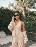 Halter Knit Top – Soft Ivory