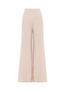 Wide-Leg Knit Pants — Soft Ivory