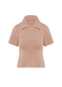 Polo Top Soft Brown