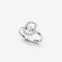 Puzzle Luce Ring in White Gold and White Diamonds